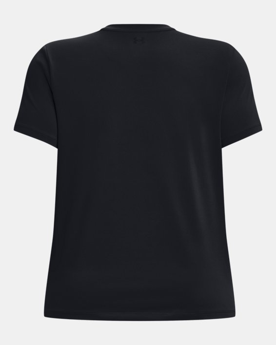 Camiseta de manga corta UA Meridian para mujer, Black, pdpMainDesktop image number 6